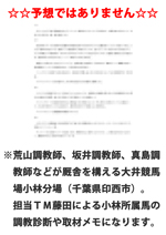 藤田TMの小林厩舎情報